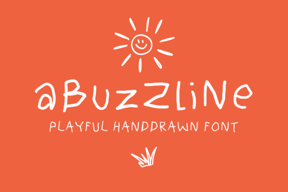 Abuzzline: A Playful Hand-Drawn Font for Vibrant Digital Design