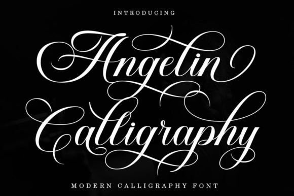 Angelin Calligraphy: A Modern Script Font for Elegant Editorial Design
