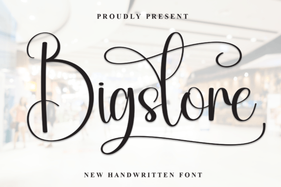 Bigstore Font: Elegant Script for Editorial Design