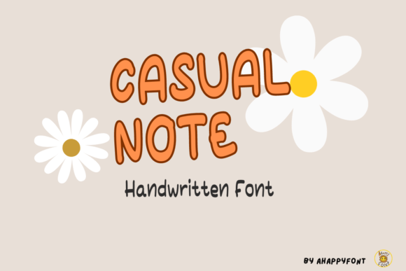 Casual Note: A Playful Handwritten Font for Modern Web Design