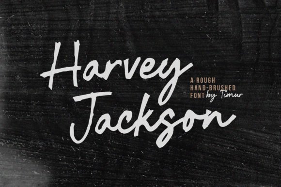 Harvey Jackson: A Bold Script Font for Editorial Impact