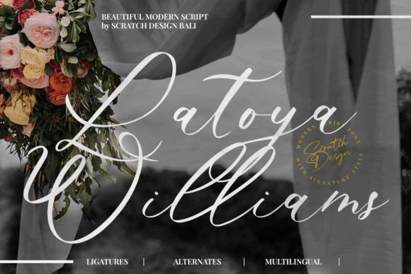 Latoya Williams: Elevating Web Design with Elegant Script Typography