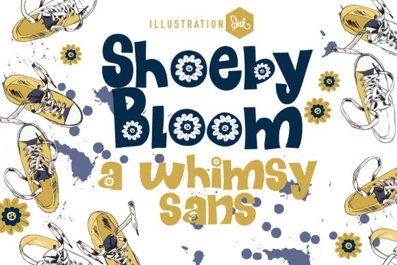 Shoeby Bloom Font: Whimsical Typography for Editorial Design