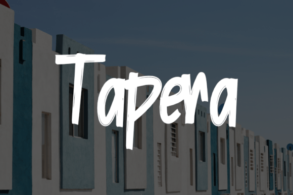 Tapera Font: Energizing Campaign Visuals