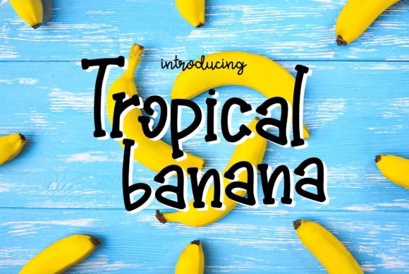 Tropical Banana: A Bold Handwritten Font for Lively Brand Designs